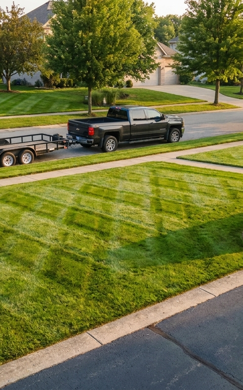 Three Lawns on One Street Beat Three Across Town
