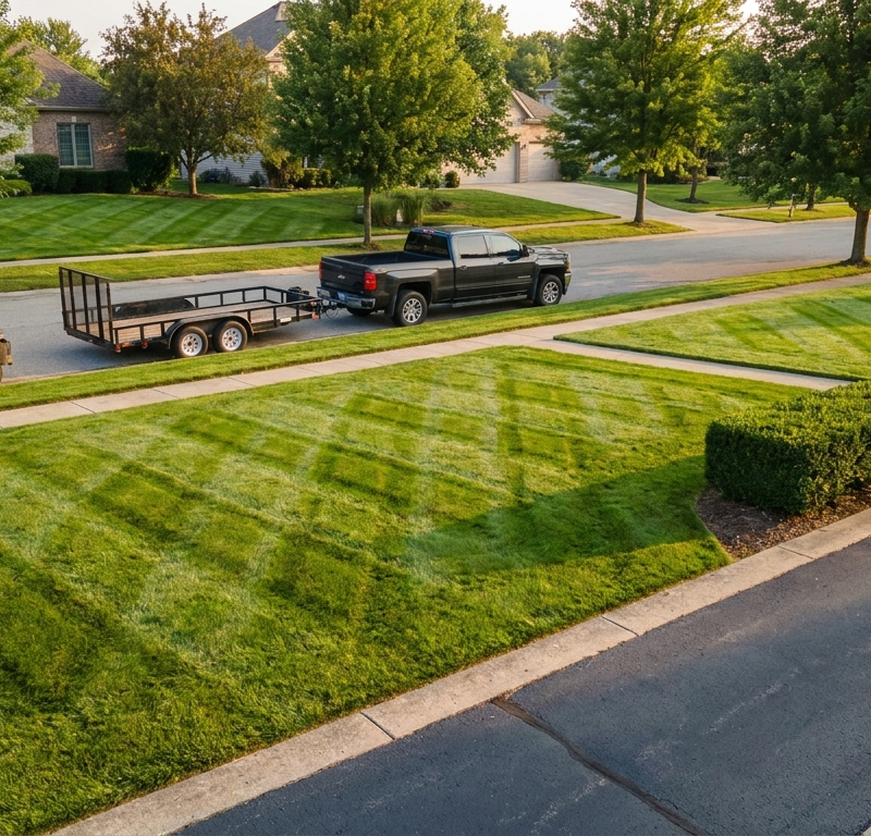 Three Lawns on One Street Beat Three Across Town